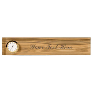 Elegante Houten korrelstijl Naambordje