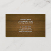 Elegante Houten QR Code Consultant Visitekaartje (Achterkant)