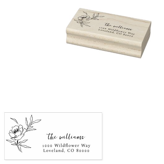 Elegante Houten Stempel (Gestempeld)