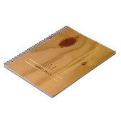elegante houtextuur, roestachtig & gepersonaliseer notitieboek (Linkerzijde)