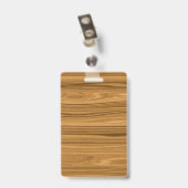 Elegante houtnerf stijl badge (Achterkant met clip)