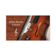 Elegante houtnerf viool violist