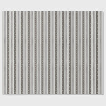 Elegante Houtskool & Crème Schelp Bloem Streep