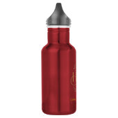 Elegante HR-monogram roestvrijstalen fles (Links)