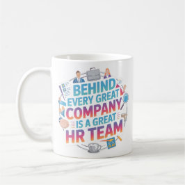 Elegante HR-team erkenningscitaten ontwerp Koffiemok