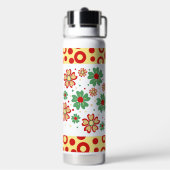 Elegante Huidige Chic Bloemige Waterfles (Achterkant)