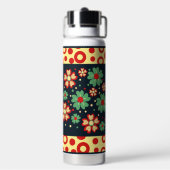 Elegante Huidige Chic Bloemige Waterfles (Achterkant)