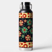 Elegante Huidige Chic Bloemige Waterfles (Voorkant)