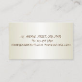 Elegante Huis Bloemen Spray Bottle Cleaning Visitekaartje (Achterkant)