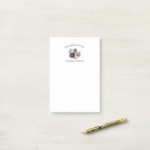 Elegante huis schoonmaak service Bloemen Business Post-it® Notes (Op bureau)