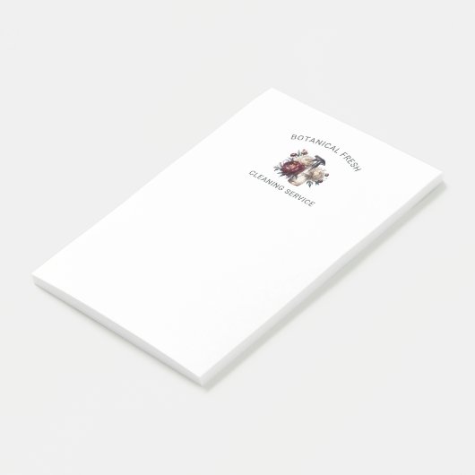 Elegante huis schoonmaak service Bloemen Business Post-it® Notes (Schuin)