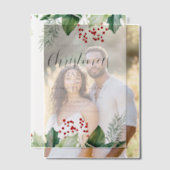 Elegante Hulstbes Kerstfeest Uitnodiging (Offset (Koppel))