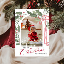 Elegante hulstbessen | Arch Foto Prettig Kerstfees