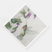 Elegante Hummingbird Garden Waterverf Servet (Hoek)