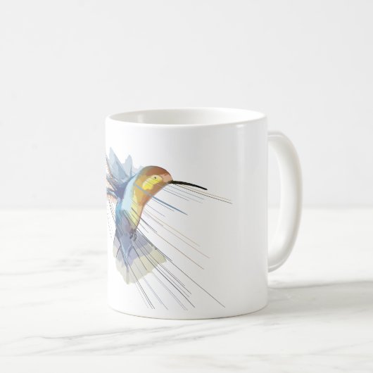 Elegante Hummingbird keramische Mok (Voorkant rechts)