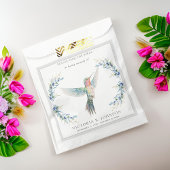Elegante Hummingbird Seed Packet Funeral Memorial Bedankzakje