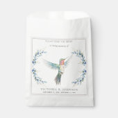Elegante Hummingbird Seed Packet Funeral Memorial Bedankzakje (Voorkant)