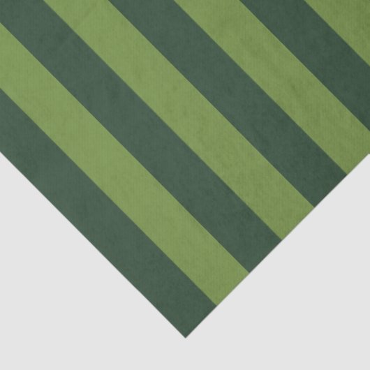 Elegante Hunter Groene Tuin Groene Streep Tissuepapier (Detail)