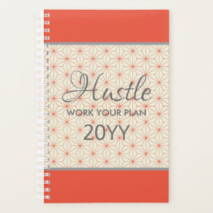 Elegante Hustle 2019 Sinaasappel Taupe gepersonali Planner