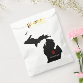 Elegante Huwelijk in de Staat Michigan Bedankzakje