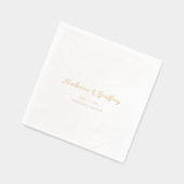 Elegante Huwelijk in Vet Schrift Folie Servetten (Links)