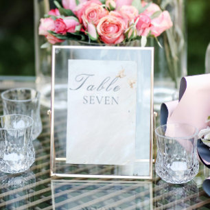 Elegante Huwelijk Witte Duiven Tafelnummer Raamsticker