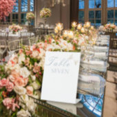 Elegante Huwelijk Witte Duiven Tafelnummer Reclamebord Met Voetstuk