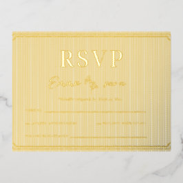 Elegante Huwelijks RSVP Kaart – Minimalistisch Blo