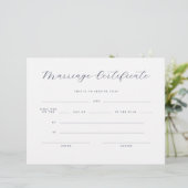 Elegante Huwelijksakte in Minimal Script (Staand voorkant)