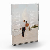 Elegante Huwelijksbelofte Kunst Fotoblokken (Links)