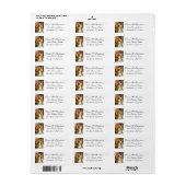Elegante huwelijksbetroking Maagd Maria Jozef Etiket (Full Sheet)