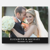 Elegante huwelijksfoto met persoonlijke noot fotoplaat (Voorkant)