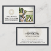 Elegante huwelijksfotografie visitekaartje (Voorkant / Achterkant)