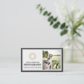 Elegante huwelijksfotografie visitekaartje (Staand voorkant)