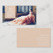 Elegante huwelijksfotografie visitekaartje (Voorkant / Achterkant)