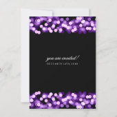 Elegante huwelijksgelofte Vernieuwing Paarse Holly Kaart (Achterkant)