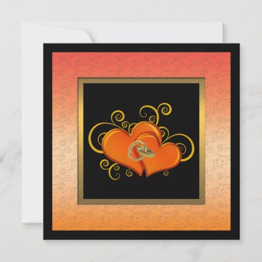 Elegante huwelijksjubileumfeest uitnodiging (Voorkant)