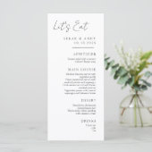 Elegante huwelijksmenu's menu (Staand voorkant)