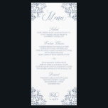 Elegante huwelijksmenu's | Nadine (Dusty Blue - Gr Menu<br><div class="desc">Deze elegante trouwmenukaart past perfect bij onze Nadine uitnodigingssuite. De ontwerpkleur is ingesteld in stoffig blauw / blauw-grijs, maar u kunt de kleur van het ontwerp wijzigen door uw achtergrondkleur te wijzigen. **HOE UW ONTWERPKLEUR TE WIJZIGEN** 1) Klik op de Button "Personaliseren". 2) Klik onderaan op de link AANPASSEN. Dan...</div>
