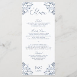 Elegante huwelijksmenu's | Nadine (Dusty Blue - Gr Menu