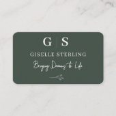 Elegante Huwelijksplanner Visitekaartje (Voorkant)
