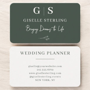 Elegante Huwelijksplanner Visitekaartje