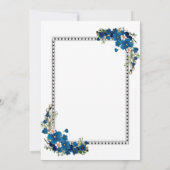 Elegante huwelijksuitnodiging | Aangepast ontwerp Kaart (Achterkant)