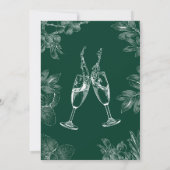 Elegante huwelijksuitnodiging Bewaar de datum Kaar Save The Date (Achterkant)