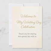 Elegante huwelijksuitnodiging | Bloemontwerp met P Kaart (Achterkant)