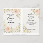 Elegante huwelijksuitnodiging – Classic & Timeless Briefkaart (Voorkant)