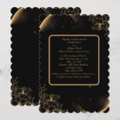 Elegante huwelijksuitnodiging - Classic & Timeless Kaart (Voorkant / Achterkant)