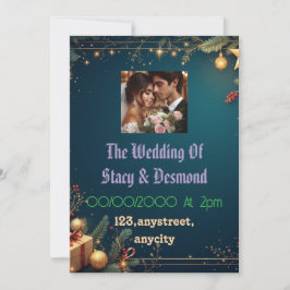 Elegante huwelijksuitnodiging Kaart Mooi paar