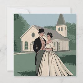 Elegante huwelijksuitnodiging Kaart vieren liefde