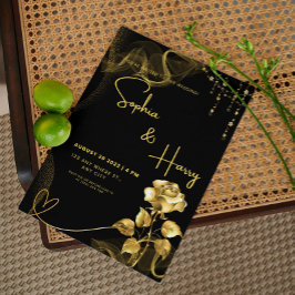 Elegante huwelijksuitnodiging - klassieke trouwsti kaart